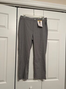 Rafaella Gray Cropped Ankle Pants